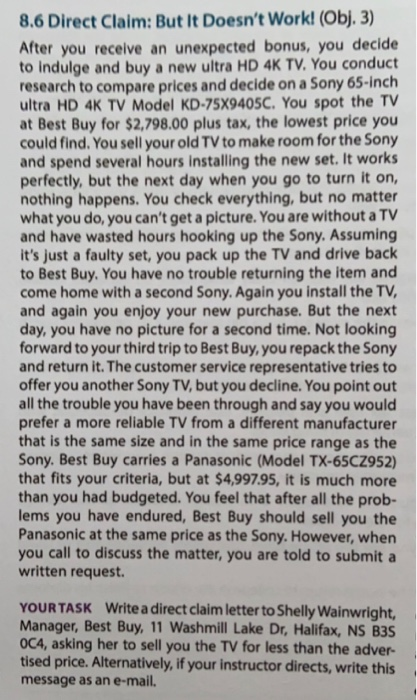 8.6 Direct Claim: But It Doesn't Work! (Obj. 3)