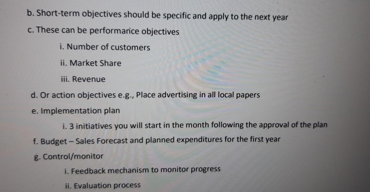 APPENDIX Appendix A: Marketing Plan Outline This