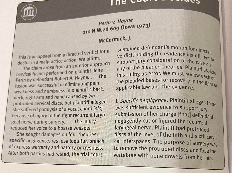 Ine IIII Perin v. Hayne 210 N.W.2d 609 (lowa