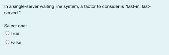 In a single-server waiting line system, a factor