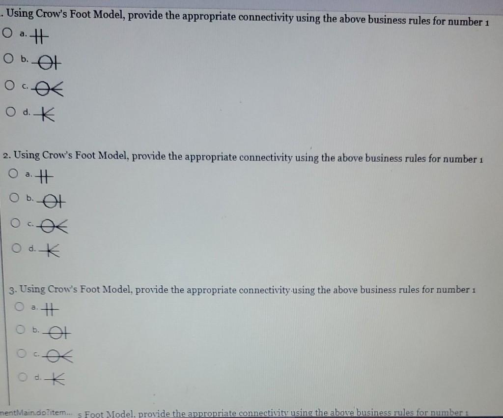 Lead Management Using Crow's Foot Model, provide