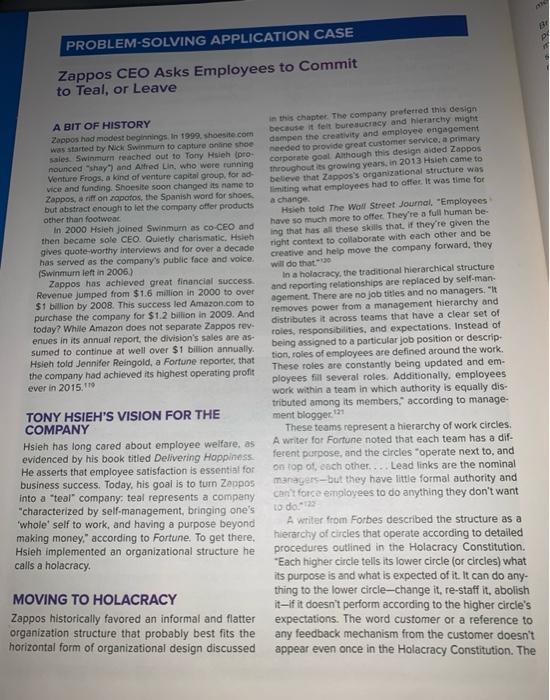 Read Problem solving application case, page