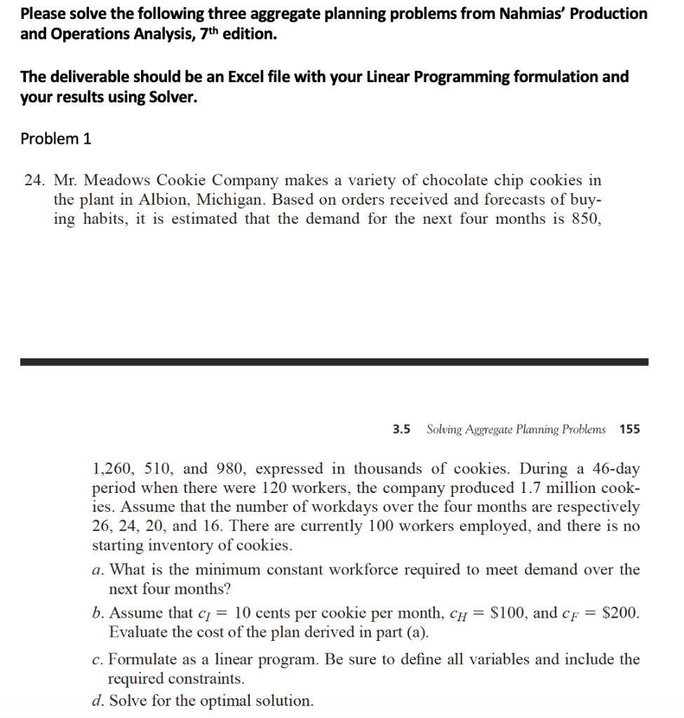 Please solve the following three aggregate