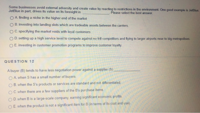 Some businesses avoid external adversity and