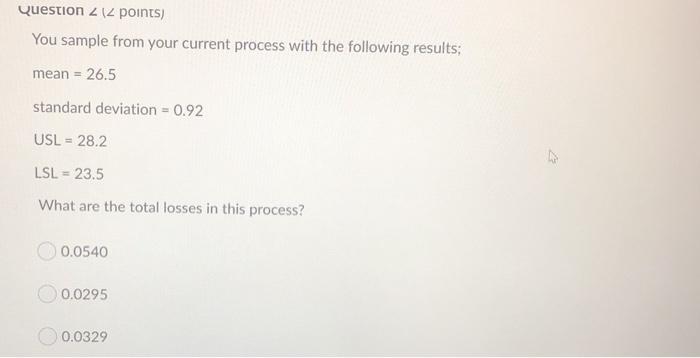 Question 2 12 points) You sample from your