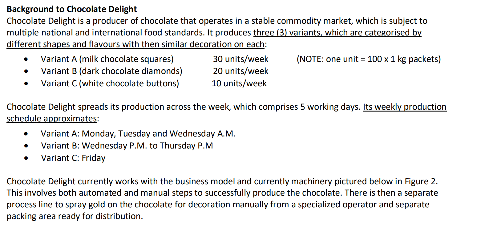 1. Propose a production sequence for the three