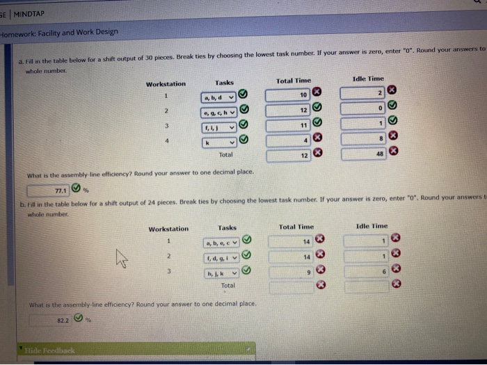 Homework Facility and Work Design Assignment