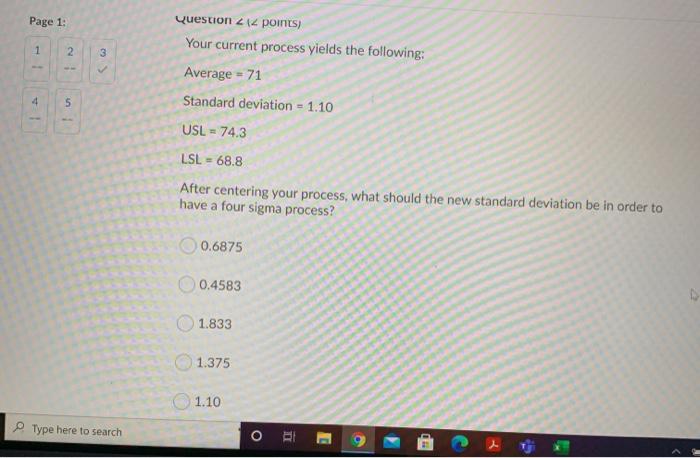 Page 1: Question 2 12 points) Your current