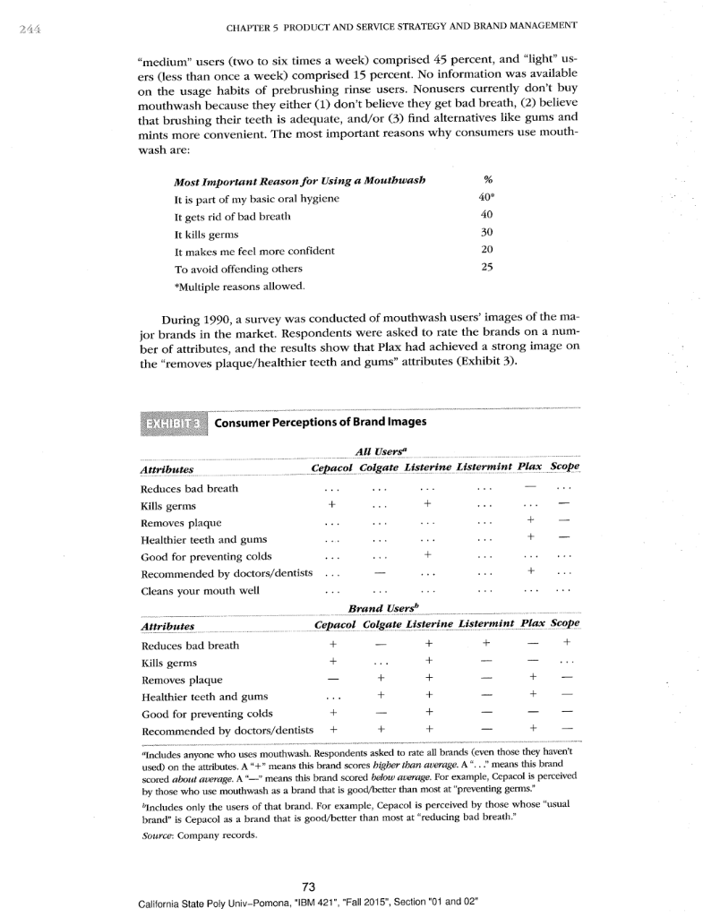 Discussion Plan for Proctor & Gamble Scope