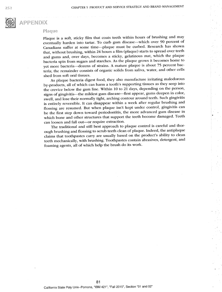 Discussion Plan for Proctor & Gamble Scope