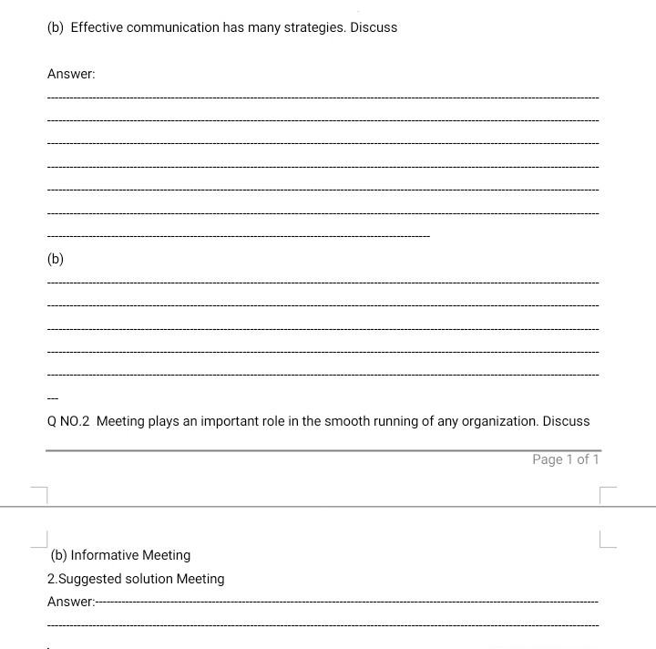 please explain all questions sir (b) Effective