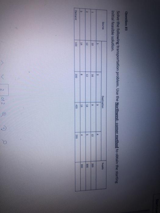 quickly please Question 13 Solve the following