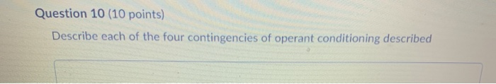 Question 9 (10 points) What is the basic idea of