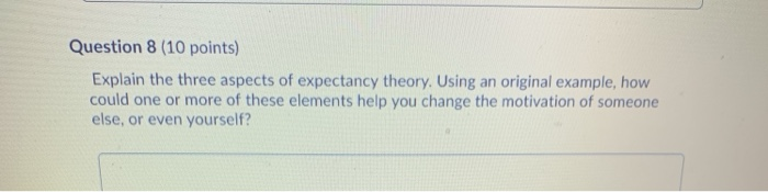 Question 9 (10 points) What is the basic idea of