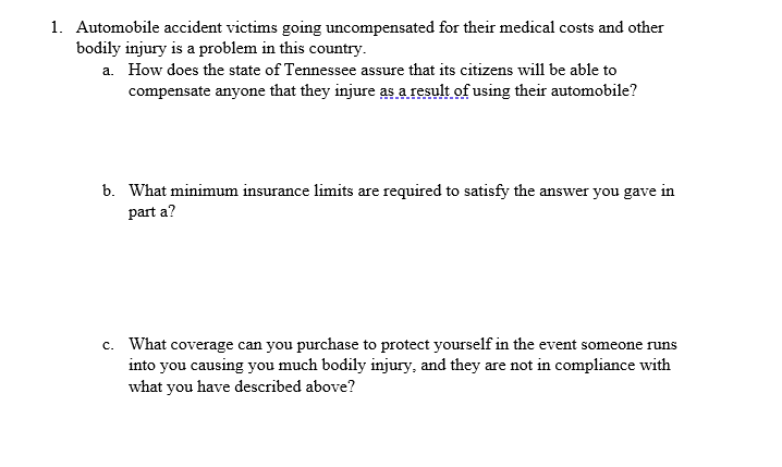 Automobile accident victims going uncompensated