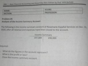 NAME SECTION SCORE PROFESSOR Problemas Analysis