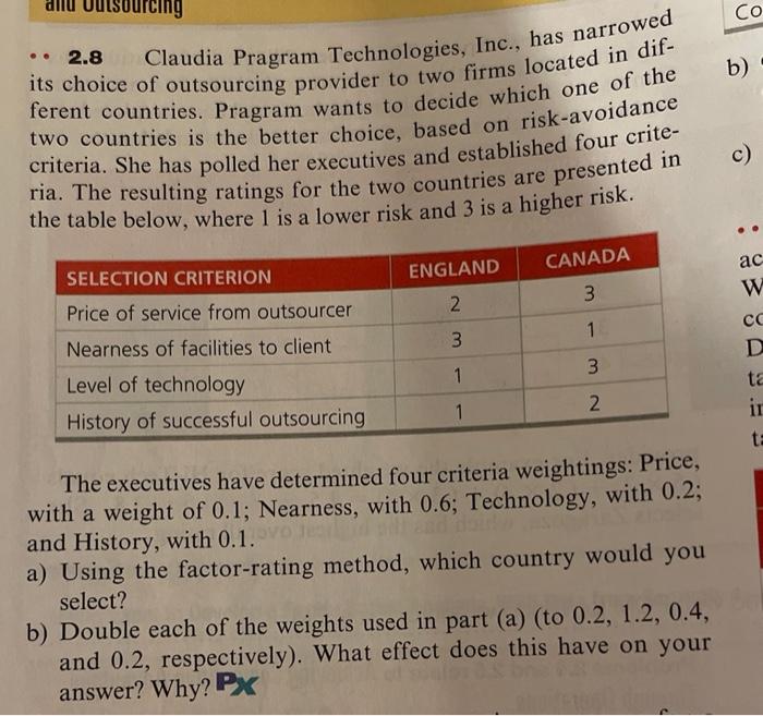 utsourcing .. 2.8 Claudia Pragram Technologies,