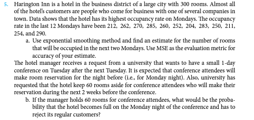 5. Harington Inn is a hotel in the business