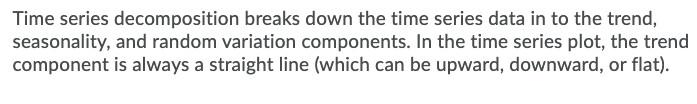 Time series decomposition breaks down the time