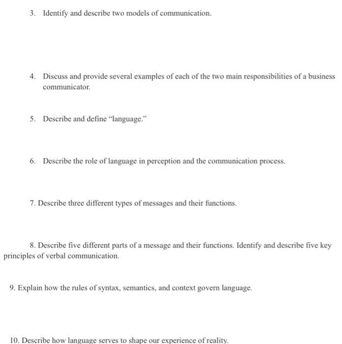 Please answer all questions. 1. Define