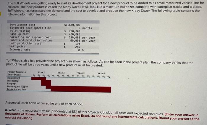 A) What is the net present value ( discount at