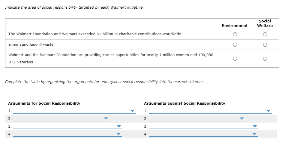 Each number has same answer option Management in