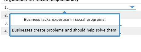 Each number has same answer option Management in