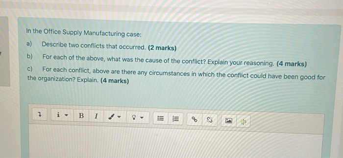 Case study is in the end. + In the Office Supply