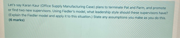 Case study is in the end. + In the Office Supply