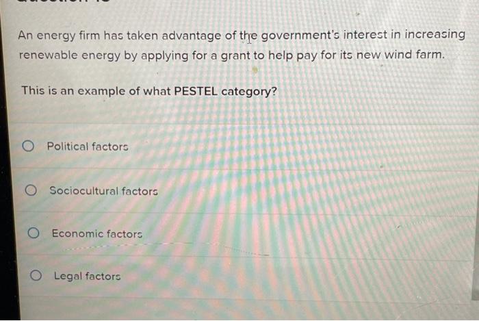 please help An energy firm has taken advantage of