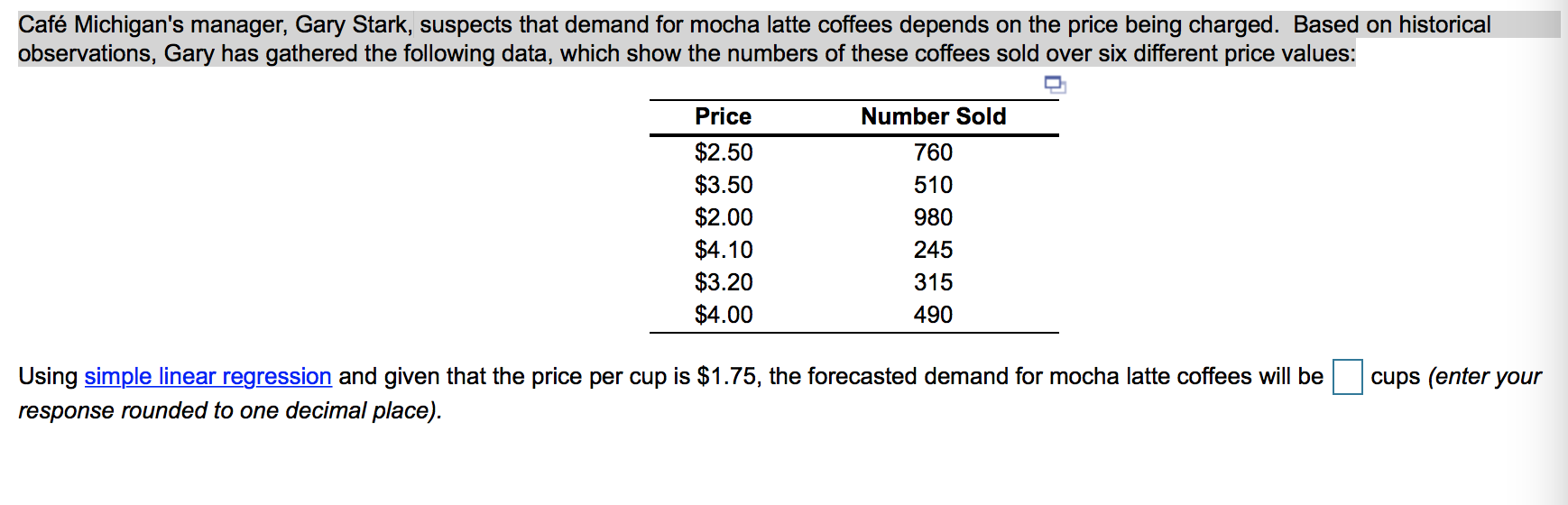 Caf Michigan's manager, Gary Stark, suspects that