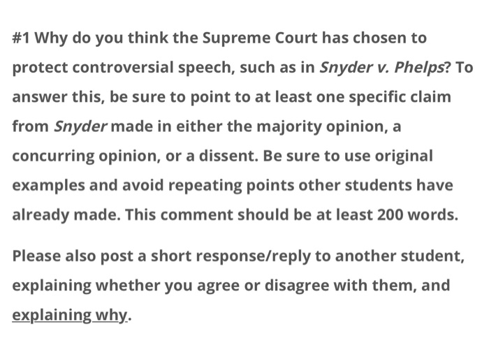 point made by other students are : #1 Why do you