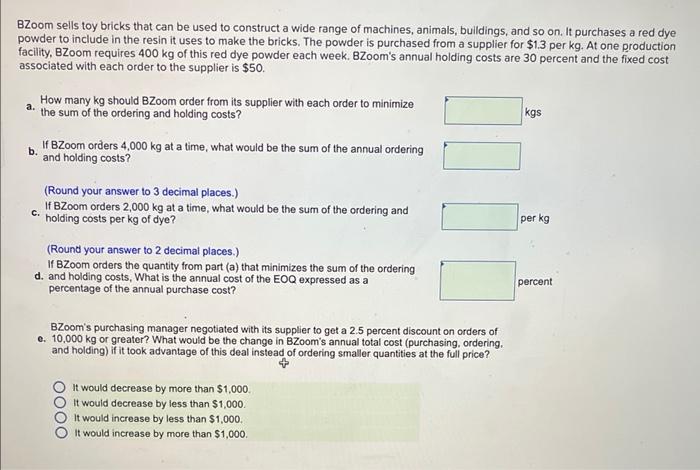 BZoom sells toy bricks that can be used to