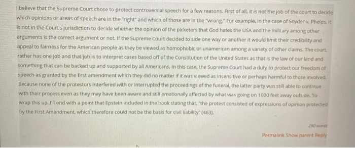 point made by other students are : #1 Why do you