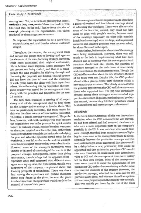 CASE STUDY Process Control Inc. Background as