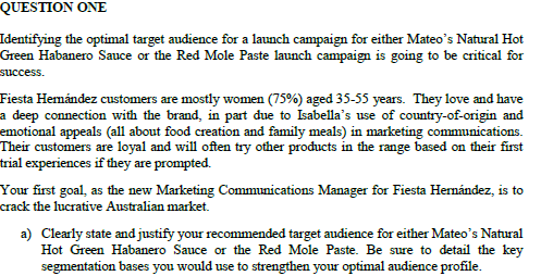 Case Study for QA: Question needed guidance