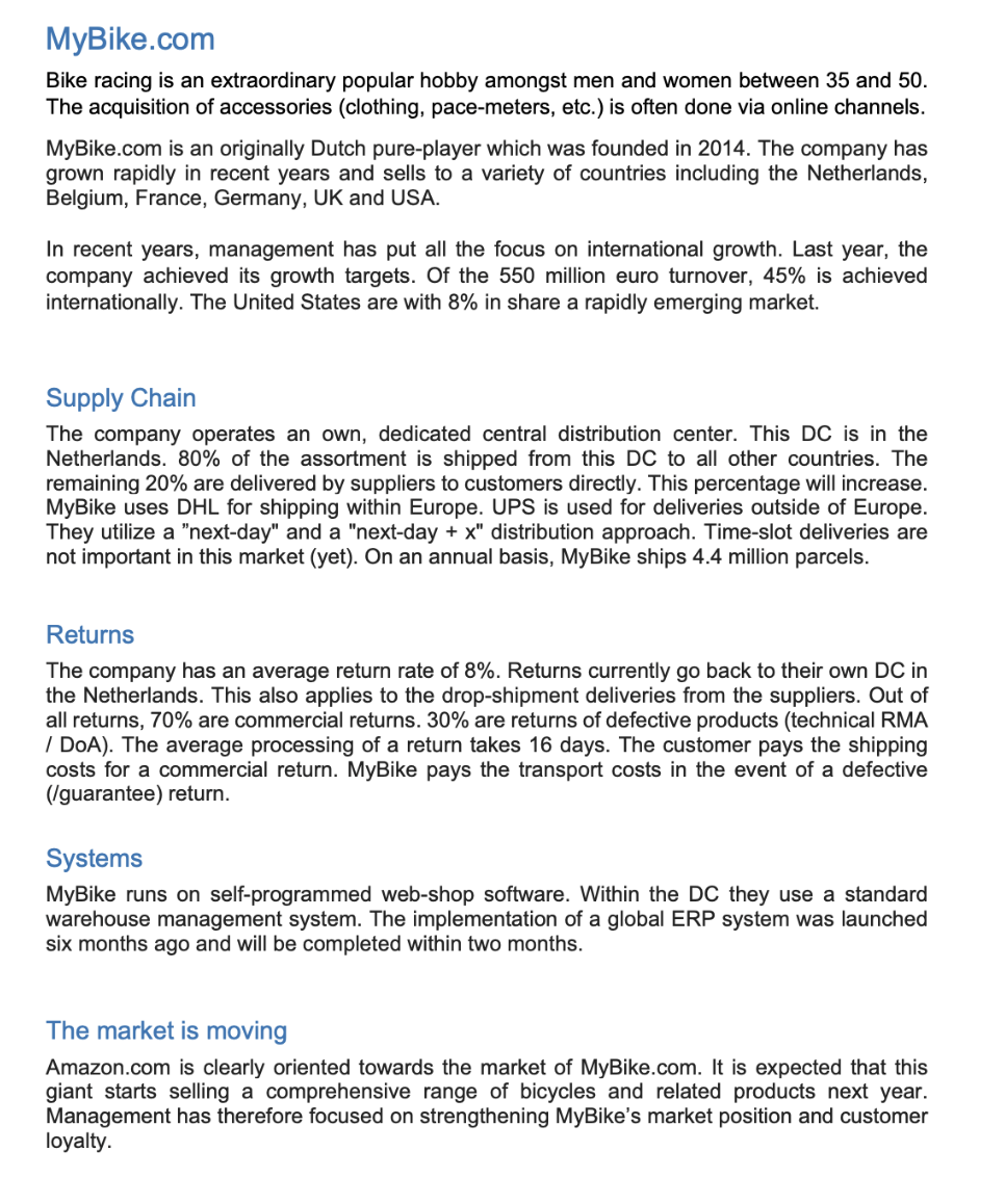 I am supply chain director Returns Management