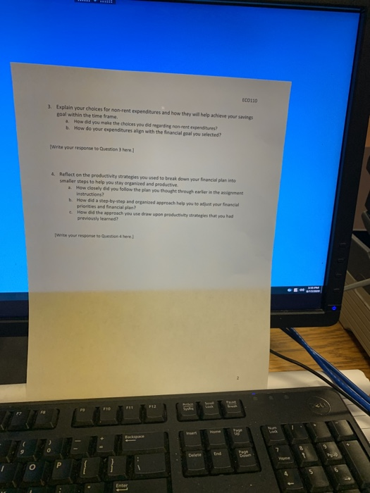 200875115 1 F10 11 le P Enter ECO110 Assignment 2