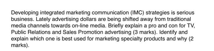 Developing integrated marketing communication