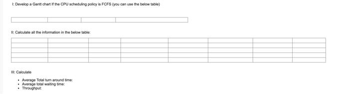 Consider the following set of four processes.
