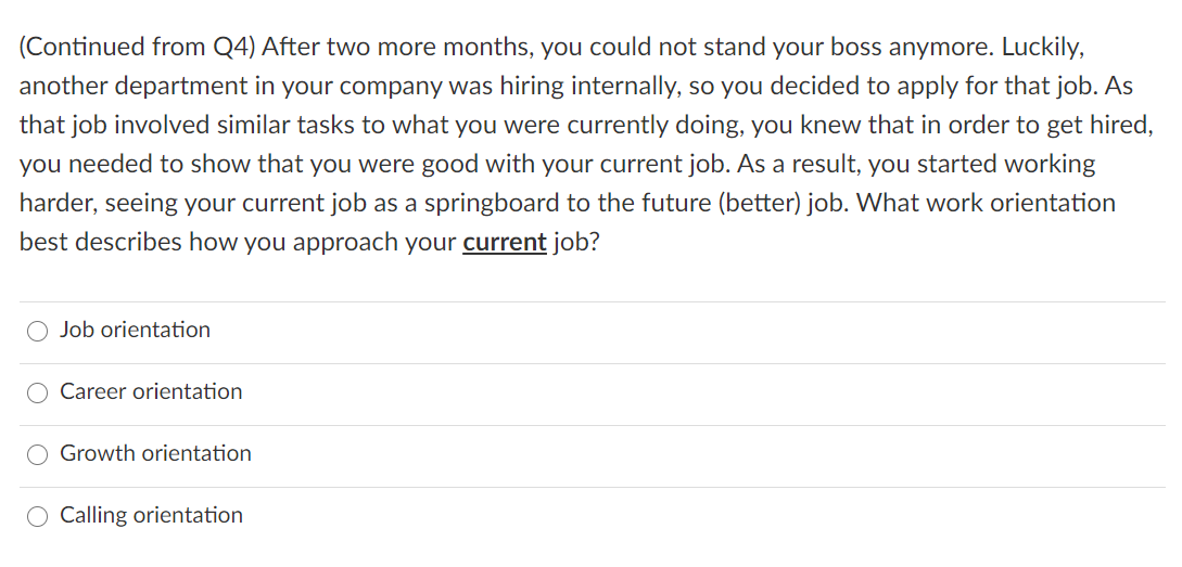 Imagine that one morning at work, your boss came