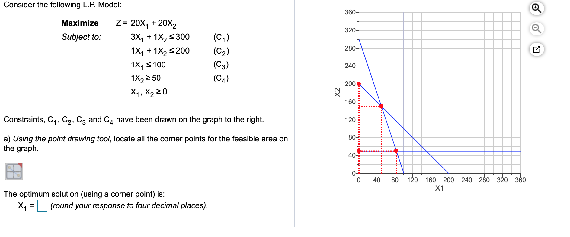 Y1=_____ OPTIMUM SOLUTION VALUE Z= Consider the