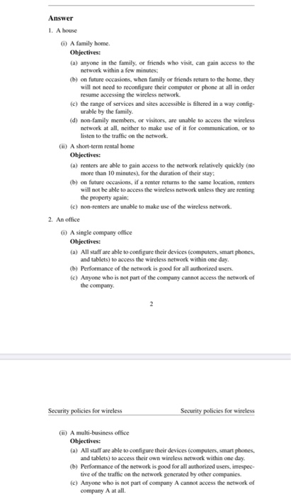 Part 1 Please make assumptions to make each