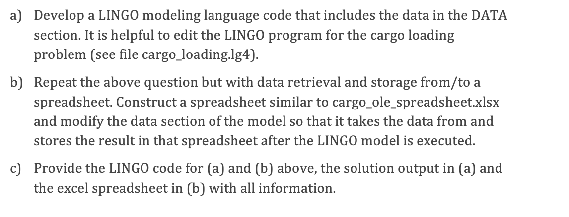 Solve the below product mix problem using LINGO's