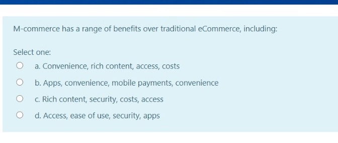An offsite payment gateway is: Select one: a. A