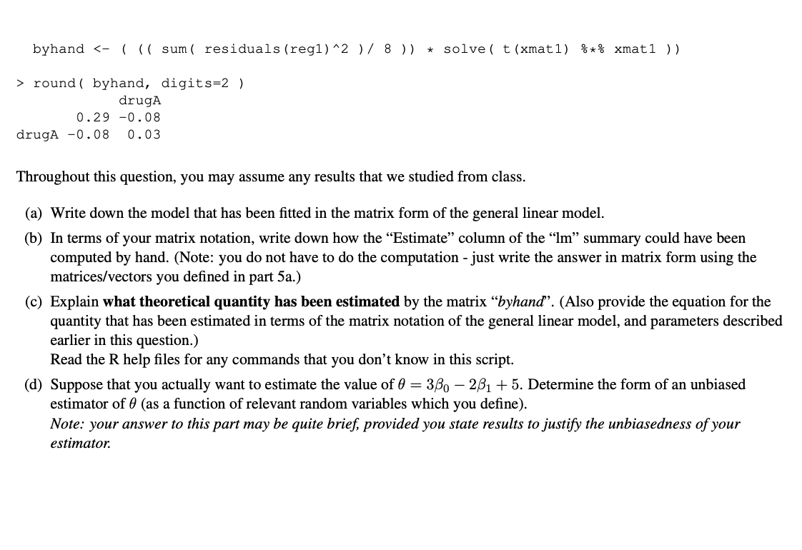 Please show all work and answer all parts,