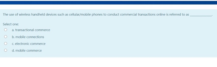 An offsite payment gateway is: Select one: a. A
