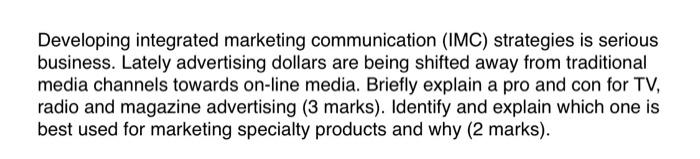 Developing integrated marketing communication