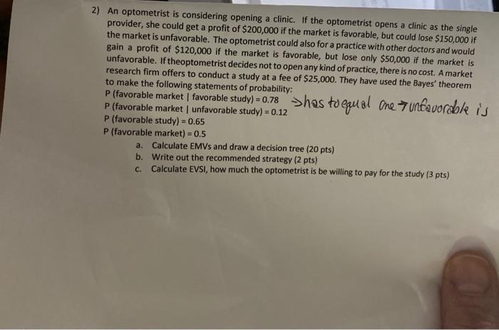 1) A financial advisor has developed a table of