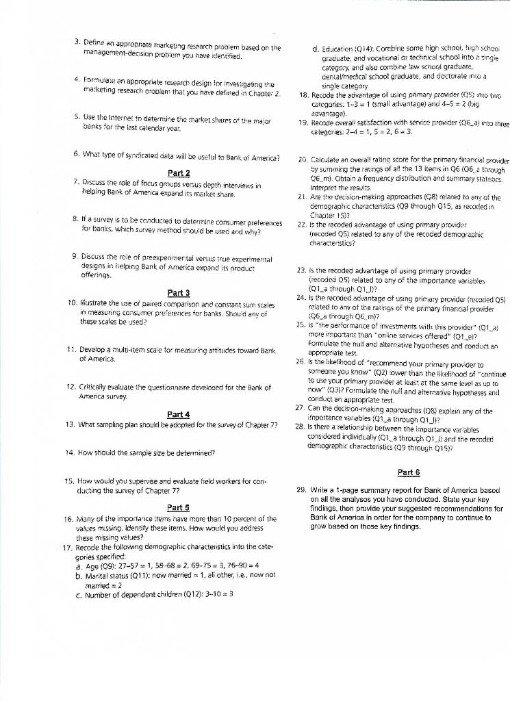 Only question from #5 to 9 COMPREHENSIVE CASES